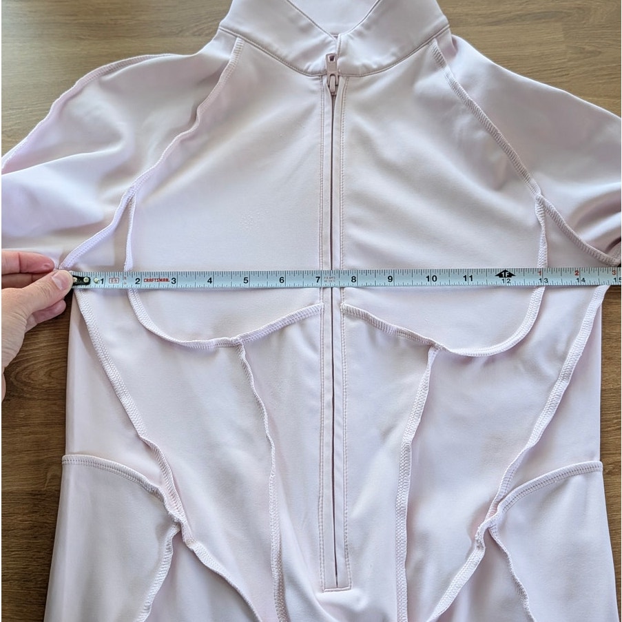 Betterme Bttrm Sleek Shorts Catsuit Womens M Pink Second Skin Zip Slim Nwt — image 7 of 8